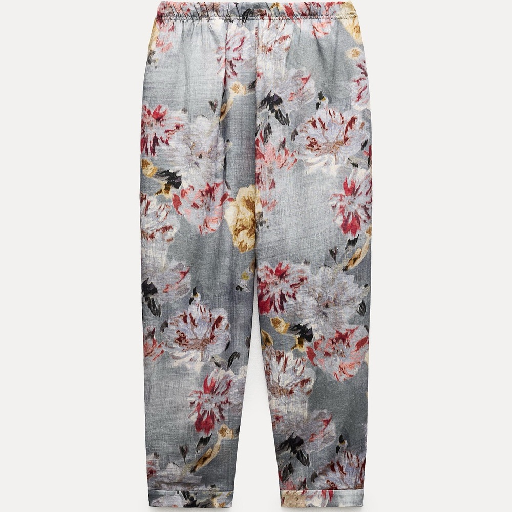 Zara Multicolor Floral Pants